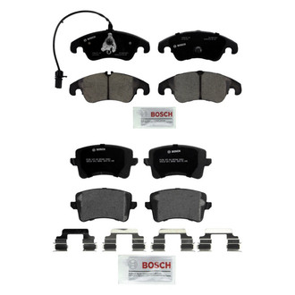Bosch® - QuietCast™ Premium Ceramic and Organic Front and Rear Disc Brake Pad Set