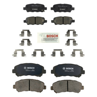 Bosch® - QuietCast™ Premium Ceramic and Organic Front and Rear Disc Brake Pad Set