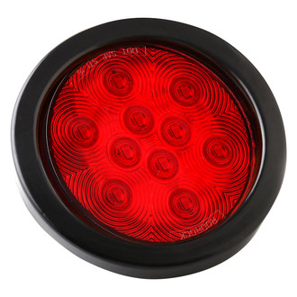 Boxer Tools® - 4" Red Round Grommet Mount LED Combination Tail Light