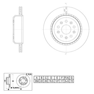 bproauto® - Rear Brake Rotor