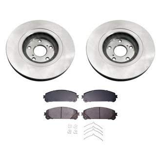 bproauto® - Front Brake Kit with Semi-Metallic Pads