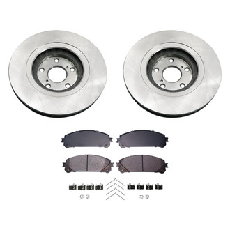 bproauto® - Brake Kit with Semi-Metallic Pads