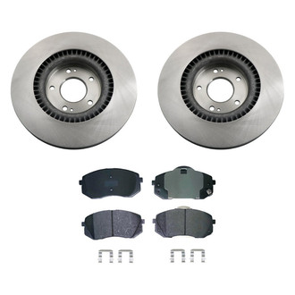 bproauto® - Front Brake Kit with Semi-Metallic Pads