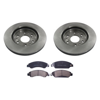 bproauto® - Front Brake Kit with Semi-Metallic Pads