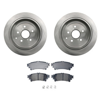 bproauto® - Rear Brake Kit with Semi-Metallic Pads