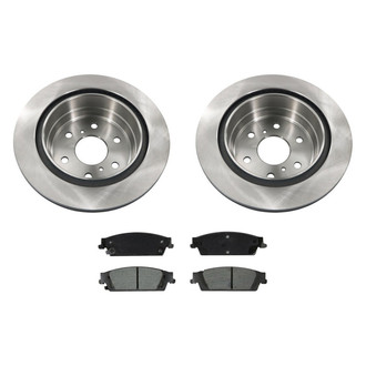 bproauto® - Rear Brake Kit with Semi-Metallic Pads