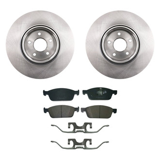 bproauto® - Brake Kit with Semi-Metallic Pads