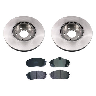 bproauto® - Front Brake Kit with Semi-Metallic Pads