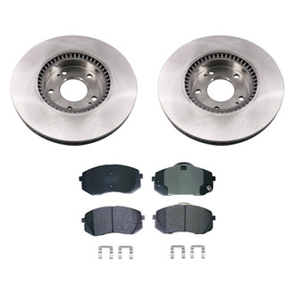 bproauto® - Front Brake Kit with Semi-Metallic Pads