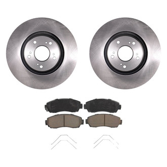 bproauto® - Front Brake Kit with Semi-Metallic Pads