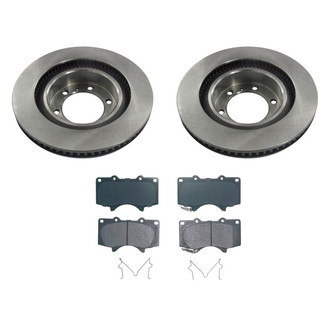 bproauto® - Front Brake Kit with Semi-Metallic Pads
