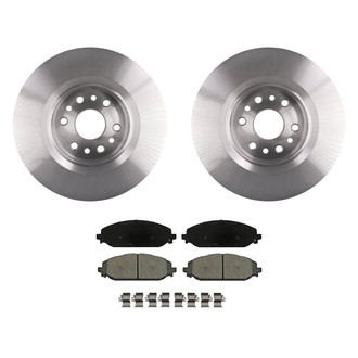 bproauto® - Front Brake Kit with Semi-Metallic Pads
