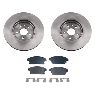 bproauto® - Front Brake Kit with Semi-Metallic Pads