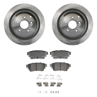bproauto® - Rear Brake Kit with Semi-Metallic Pads