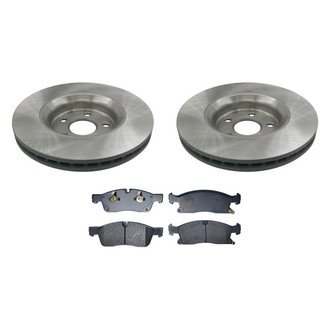 bproauto® - Front Brake Kit with Semi-Metallic Pads