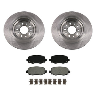 bproauto® - Rear Brake Kit with Semi-Metallic Pads