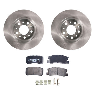 bproauto® - Rear Brake Kit with Semi-Metallic Pads