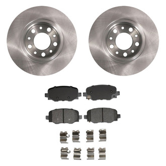 bproauto® - Rear Brake Kit with Semi-Metallic Pads
