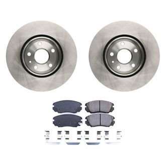 bproauto® - Front Brake Kit with Semi-Metallic Pads