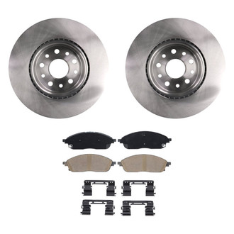 bproauto® - Front Brake Kit with Semi-Metallic Pads