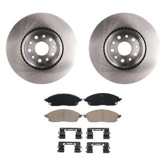 bproauto® - Front Brake Kit with Semi-Metallic Pads