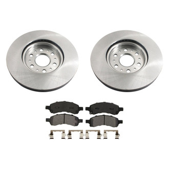 bproauto® - Front Brake Kit with Semi-Metallic Pads