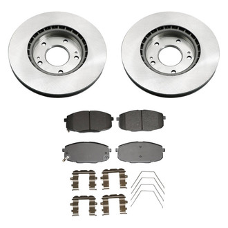 bproauto® - Front Brake Kit with Semi-Metallic Pads