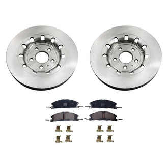 bproauto® - Front Brake Kit with Semi-Metallic Pads