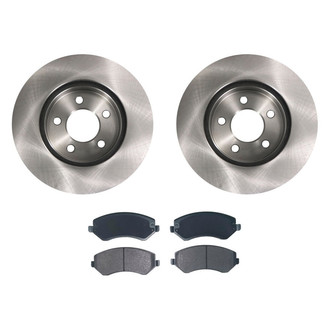 bproauto® - Front Brake Kit with Semi-Metallic Pads