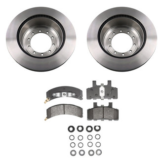 bproauto® - Front Brake Kit with Semi-Metallic Pads