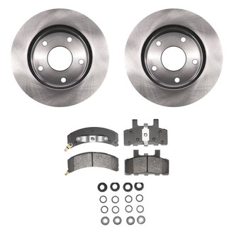 bproauto® - Front Brake Kit with Semi-Metallic Pads