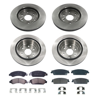 bproauto® - Brake Kit with Semi-Metallic Pads