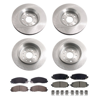bproauto® - Brake Kit with Semi-Metallic Pads
