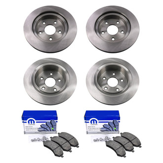 bproauto® - Front and Rear Brake Kit with Semi-Metallic Pads
