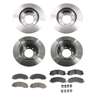 bproauto® - Front and Rear Brake Kit with Semi-Metallic Pads