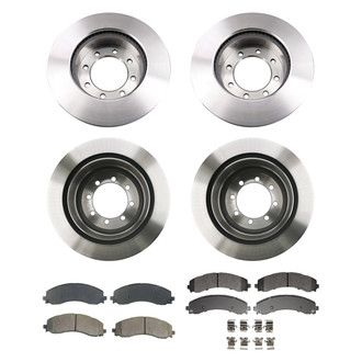 bproauto® - Front and Rear Brake Kit with Semi-Metallic Pads