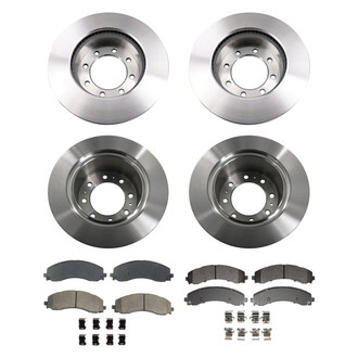 bproauto® - Front and Rear Brake Kit with Semi-Metallic Pads