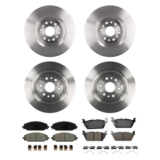 bproauto® - Front and Rear Brake Kit with Semi-Metallic Pads