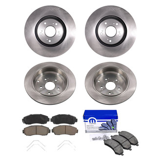 bproauto® - Front and Rear Brake Kit with Semi-Metallic Pads