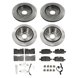 bproauto® - Front and Rear Brake Kit with Semi-Metallic Pads