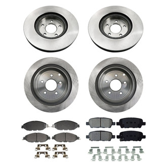 bproauto® - Brake Kit with Semi-Metallic Pads