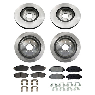 bproauto® - Brake Kit with Semi-Metallic Pads