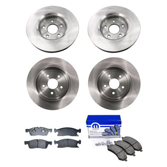 bproauto® - Front and Rear Brake Kit with Semi-Metallic Pads