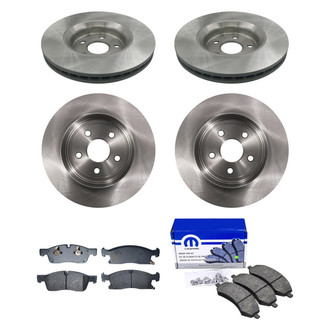 bproauto® - Front and Rear Brake Kit with Semi-Metallic Pads