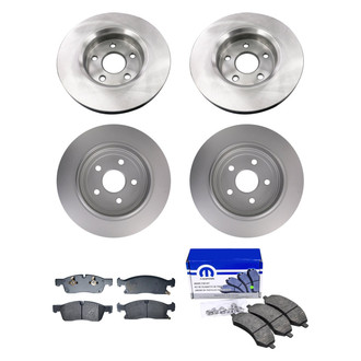 bproauto® - Front and Rear Brake Kit with Semi-Metallic Pads