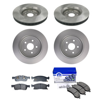 bproauto® - Front and Rear Brake Kit with Semi-Metallic Pads