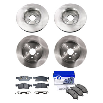 bproauto® - Front and Rear Brake Kit with Semi-Metallic Pads