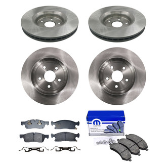 bproauto® - Front and Rear Brake Kit with Semi-Metallic Pads