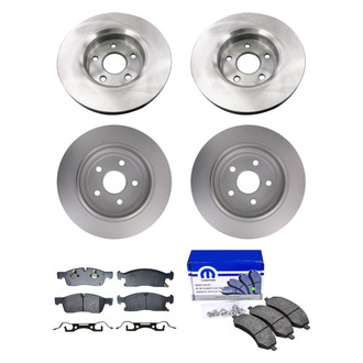 bproauto® - Front and Rear Brake Kit with Semi-Metallic Pads