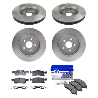 bproauto® - Front and Rear Brake Kit with Semi-Metallic Pads
